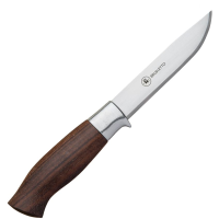 Brusletto 10120 Tiur Fixed Blade Knife Brown Wood Handles