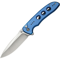 Civivi 23087A2 Hyperpulse Drop Point ButtonLock Knife Blue Handles