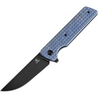 Tenable 2038A3 Anomaly Black Stonewash Nitro V Linerlock Knife Blue Frag Handles