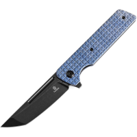 Tenable 2038T3 Anomaly Black Stonewash Nitro V Tanto Linerlock Knife Blue Frag Handles