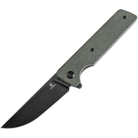 Tenable 2038A2 Anomaly Black Stonewash Nitro V Linerlock Knife Green Handles