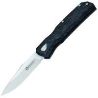 Maserin 502BM 502 Power W-Lock Knife Black/Blue Fat Carbon Fiber Handles