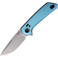 Reate PLXFA8 PL-XF Stonewash Nitro V PivotLock Knife Blue Alum Handles
