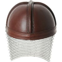 India Made 911000 Leather Norman Chain Helmet