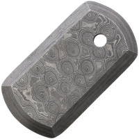 Damascus 01 Steel Dog Tag