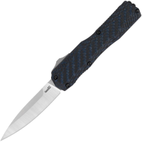 Kershaw 9000CFBLU Auto Livewire Two-Tone MagnaCut OTF Knife Carbon Fiber Blue Handles