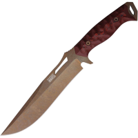 Dawson 48775 Seraphim CP Arizona Copper MagnaCut Bowie Fixed Blade Knife Black /Red G10 Handles