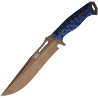 Dawson 48829 Seraphim CP Arizona Copper MagnaCut Fixed Blade Knife Black/Blue G10 Handles