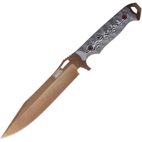 Dawson 16647 Marauder XL Arizona Copper Fixed Blade Knife Black/White G10 Handles