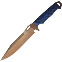 Dawson 49055 Marauder XL Arizona Copper MagnaCut Fixed Blade Knife Blue/Black G10 Handles