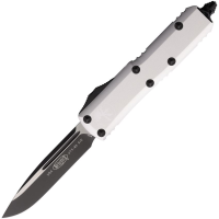 Microtech 2311CR Auto UTX-85 Two-Tone OTF Knife Silver Aluminum Handles