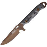 Dawson 48980 Outcast Arizona Copper MagnaCut Fixed Blade Knife Black/White G10 Handles