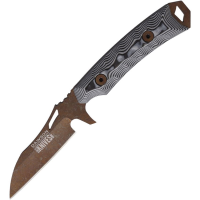 Dawson 49208 Revelation Arizona Copper MagnaCut Fixed Blade Knife Black/White G10 Handles