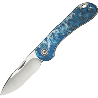 Civivi 18062AJ4 Elementum Drop Point Slip Joint Knife Ocean Blue Resin Handles