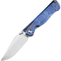 Artisan 1869TDB Caruso Clip Point Folding Knife Timascus Handles
