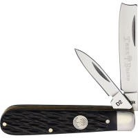 Boker 110868 Razor Jack D2 Carbon Steel Knife Black Bone Handles