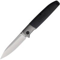 Walther 50860 EDK2 Satin Spear Point Folding Knife Black Nylon Handles