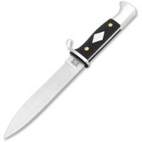 Boker Magnum M02HY004 German Scout Spear Point Knife Black Handles