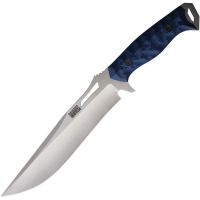 Dawson 48508 Seraphim CP Satin MagnaCut Bowie Fixed Blade Knife Black/Blue G10 Handles
