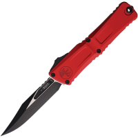 Microtech 11461RD Auto Combat Troodon Gen III Two-Tone Bowie OTF Knife Red Aluminum Handles