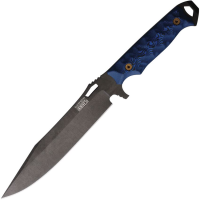 Dawson 16685 Marauder XL Midnight MagnaCut Fixed Blade Knife Black/Blue G10 Handles