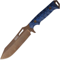 Dawson 48485 Shepherd XL Arizona Copper MagnaCut Fixed Blade Knife Black/Blue G10 Handles