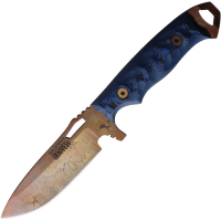 Dawson 83502 Nomad Arizona Copper MagnaCut Fixed Blade Knife Black/Blue G10 Handles