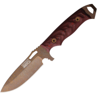 Dawson 48942 Nomad Arizona Copper MagnaCut Fixed Blade Knife Black/Red G10 Handles