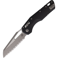 Microtech 21012APFLGTB MSI Apocalyptic Serrated Ram-Lok Knife Black Frag G10 Handles