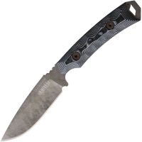 Dawson 47803 Contractor Monsoon MagnaCut Fixed Blade Knife Black/White G10 Handles