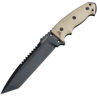 Hogue 35107 EX F01 Black Sawback A2 Tanto Fixed Blade Knife Drak Earth G10 Handles