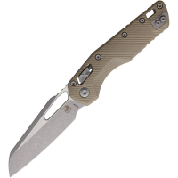 Microtech 21010APFLGTT MSI Apocalyptic Sheepsfoot Ram-Lok Knife Tan Fluted G10 Handles
