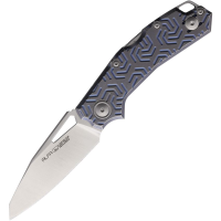 Viper 6020TI3DBL Alfa Satin MagnaCut Lockback Knife Gray/Blue Titanium Handles