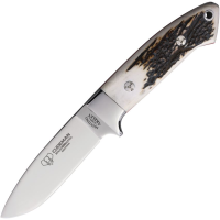 Cudeman 254C Akeley Fixed Blade Knife Stag Handles