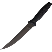 Spartan L4BKBK Ronin Torii Black D2 Carbon Steel Trailing Point Fixed Blade Knife Black G10 Handles