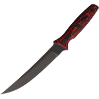 Spartan L4BKRD Ronin Torii Black D2 Carbon Steel Trailing Point Fixed Blade Knife Red/Black G10 Handles