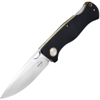 Boker Plus 01BO545 Epicenter Satin D2 Carbon Steel Lockback Knife Black G10 Handles