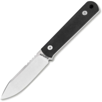Boker 120749 Bff Packlite Satin MagnaCut Fixed Blade Knife Black Richlite Handles