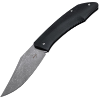Boker Plus 01BO499 Samosaur Black Stonewash D2 Carbon Steel Slip Joint Knife Black G10 Handles