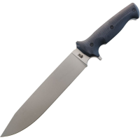 APOC 40041 Wallace Bowie D2 Carbon Steel Fixed Blade Knife Black G10 Handles