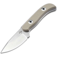Boker Plus P02BO111 Dasos 2.0 Satin D2 Carbon Steel Fixed Blade Knife Tan G10 Handles