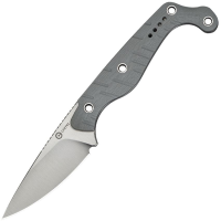 Civivi 220272 SOKN Satin Drop Point Fixed Blade Knife Gray G10 Handles
