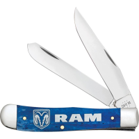 Case XX 37482 Ram Trapper Knife Navy Bone Handles