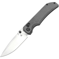 Tenable 1095V1 Eaglestrike Satin Spear Point Crossbar Lock Knife Black Micarta Handles