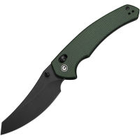 Civivi 240503 Sixgill Black Stonewash Reverse Tanto Crossbar Lock Knife Green Micarta Handles