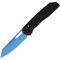 Tenable 1006V2 Shard Blue Reverse Tanto Crossbar Lock Knife Black G10 Handles