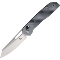Tenable 1006V4 Shard Stonewash Reverse Tanto Crossbar Lock Knife Gray Handles