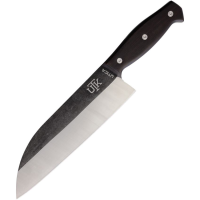 Utica 11780 Homestead III Two-Tone Santoku Knife Brown Wood Handles