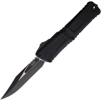 Microtech 11461T Auto Combat Troodon Gen III Two-Tone Bowie OTF Knife Black Aluminum Handles