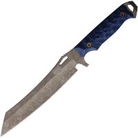 Dawson 47582 Wayfinder Monsoon MagnaCut Fixed Blade Knife Black/Blue G10 Handles